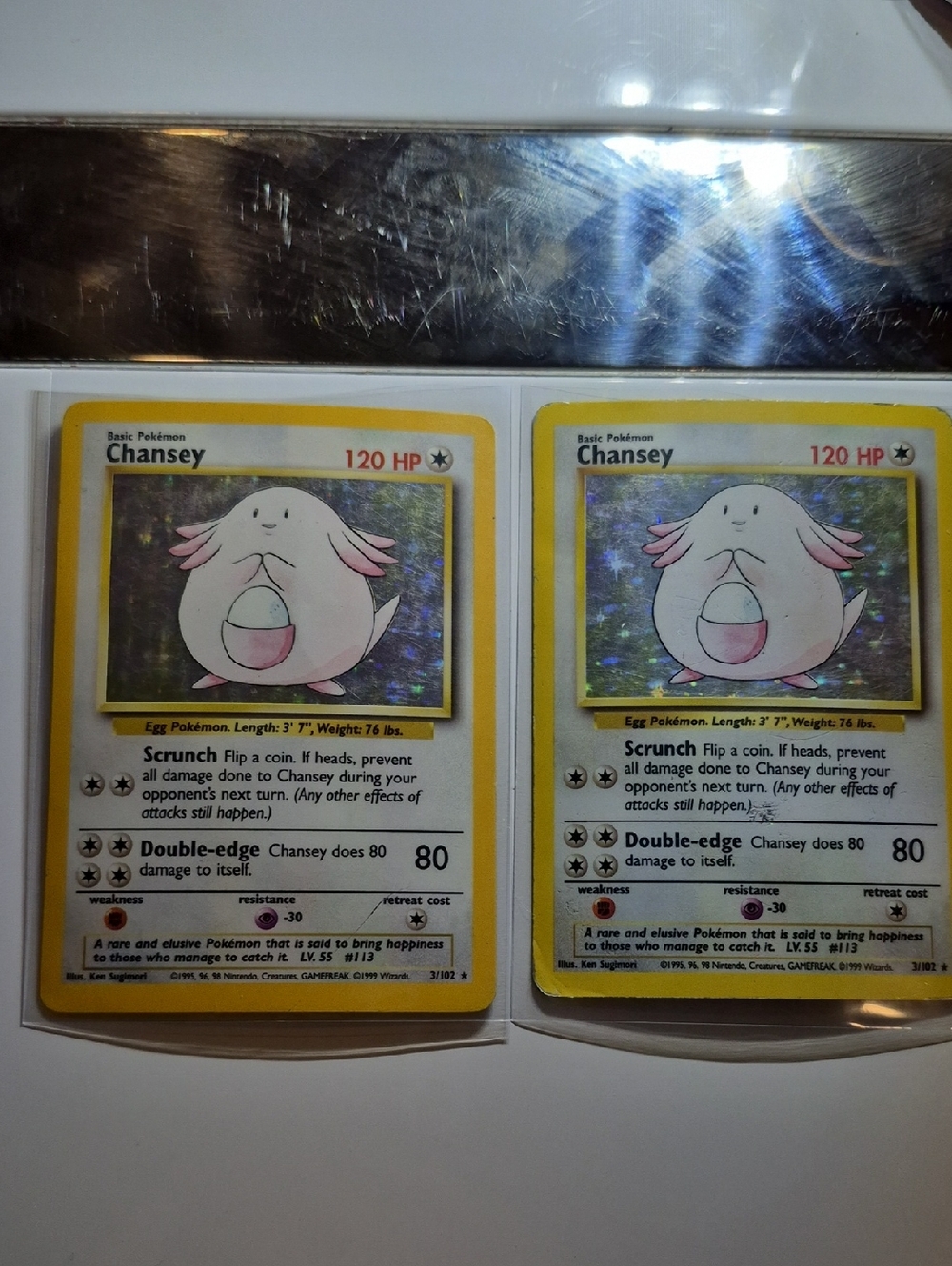 Pokemon Chansey Trading Card - Pink and Yellow